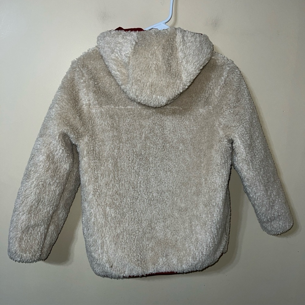 Patagonia Youth Ready Freddy Jacket Reversible Red Fleece - Picture 6 of 7